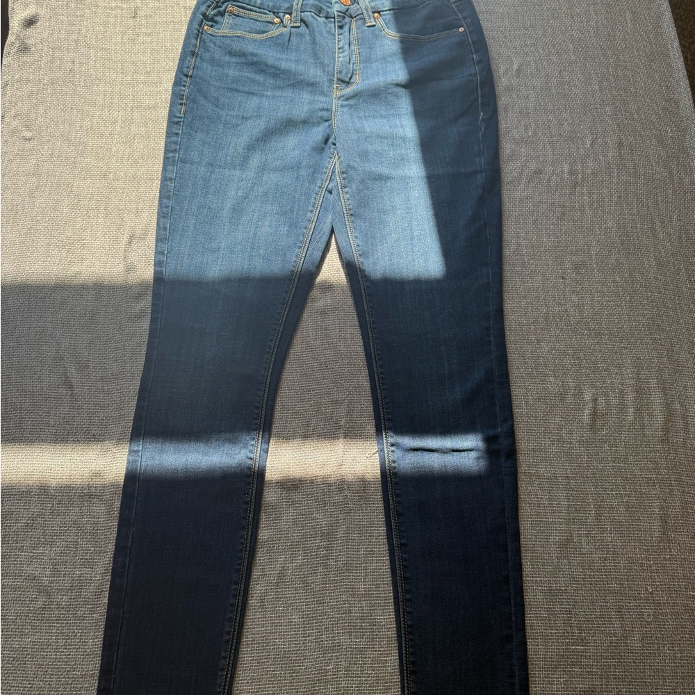 Seven7 Women's High Rise Jeans - Deep Blue